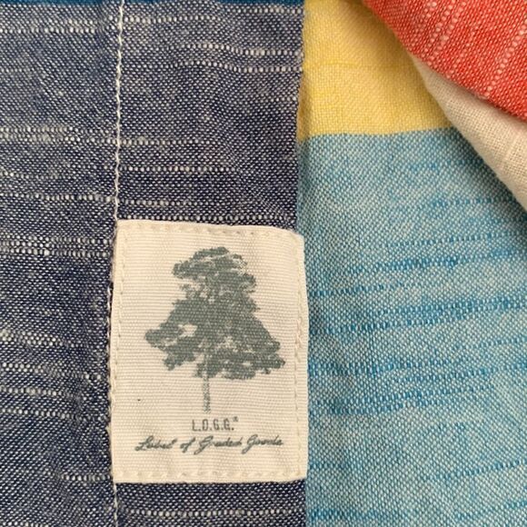 LOGG Cotton Multicolor Plaid Men’s Shirt Size M - Picture 7 of 11